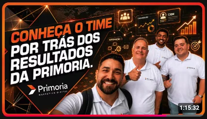 Avaliação de cliente da Primoria — vídeo 1